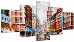 Mivali Tablou - Hong Kong, pictură în ulei, din cinci bucăți 150x80 cm (V023099V150805PCS)