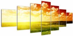Mivali Tablou cu luncă cu soarele strălucitor, din șapte bucăți 210x100 cm (V021174V210100)