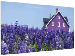 Mivali Tablou cu câmp de lavanda, dintr-o bucată 120x70 cm (V020406V12070)
