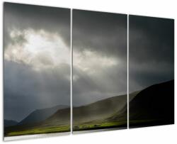 Mivali Tablou cu furtuna în apropiere, din trei bucăți 120x80 cm (V020206V120803PCS)