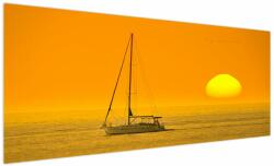 Mivali Tablou - Barca în mijlocul mării, dintr-o bucată 250x125 cm (V022634V250125)