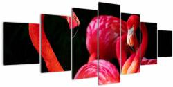 Mivali Tablou cu flamengo roșii, din șapte bucăți 210x100 cm (V021117V210100)