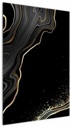 Mivali Tablou - Marmură negru - auriu, dintr-o bucată 60x90 cm (V022942V6090)