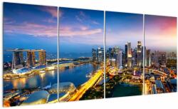 Mivali Tablou - Singapore, Asia, din patru bucăți 160x80 cm (V023091V16080)