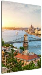 Mivali Tablou cu orașul Budapesta și râu, dintr-o bucată 60x90 cm (V020712V6090)