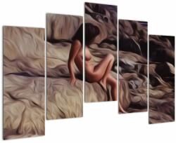 Mivali Tablou - pictura femeii, din cinci bucăți 125x90 cm (V022262V12590)