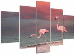 Mivali Tablou - Flamingo, din cinci bucăți 150x105 cm (V022321V150105)