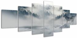 Mivali Tablou cu lupi, din șapte bucăți 210x100 cm (V020863V210100)