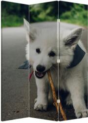 Mivali Paravan - Câinele alb, din 3 bucăți, 126x170 cm (P021181P135180)