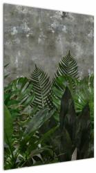 Mivali Tablou - Zid de beton cu plante, dintr-o bucată 60x90 cm (V022812V6090)