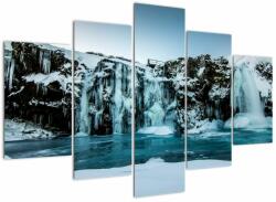 Mivali Tablou cu cascade înghețate, din cinci bucăți 150x105 cm (V020230V150105)