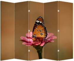 Mivali Paravan - Fluture pe floare, din 5 bucăți, 210x170 cm (P020268P225180)