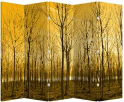 Mivali Paravan - Pădure în apus de soare, din 5 bucăți, 210x170 cm (P020905P225180)