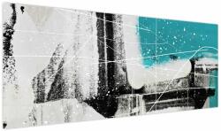 Mivali Tablou - Abstract turcoaz, dintr-o bucată 145x58 cm (V024060V14558)