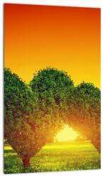 Mivali Tablou - Inima în coroanele copacilor, dintr-o bucată 20x30 cm (V021930V2030)