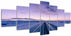 Mivali Tablou - autostrada iarna, din șapte bucăți 210x100 cm (V020229V210100)