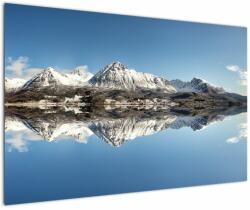 Mivali Tablou cu munți și reflectarea lor, dintr-o bucată 120x80 cm (V020820V12080)