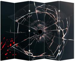 Mivali Paravan - Abstract cu sticla spartă, din 5 bucăți, 210x170 cm (P020818P225180)