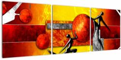 Mivali Tablou - Pictura omenirii, din trei bucăți 120x40 cm (V021983V12040)