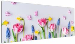 Mivali Tablou - Flori de primăvară, dintr-o bucată 145x58 cm (V022652V14558)