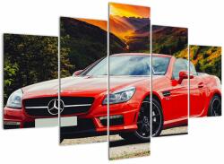 Mivali Tablou - Mercedes roșu, din cinci bucăți 150x105 cm (V020564V150105)