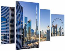 Mivali Tablou - Dimineața la Dubai (cu ceas), din patru bucăți 110x75 cm cu ceas (V021714V11075C)