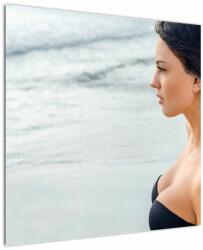 Mivali Tablou - Femeia la plajă, dintr-o bucată 70x70 cm (V023392V7070)