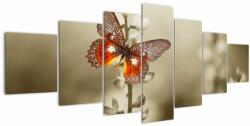 Mivali Tablou cu fluture, din șapte bucăți 210x100 cm (V022227V210100)