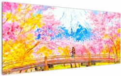 Mivali Tablou - Cuplu pictat, acuarelă, dintr-o bucată 120x50 cm (V022973V12050)