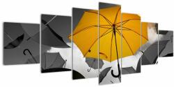 Mivali Tablou - Umbrelă galbenă, din șapte bucăți 210x100 cm (V022720V210100)