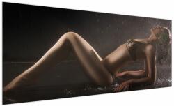 Mivali Tablou - Imaginea unei femei în picături de apă, dintr-o bucată 250x125 cm (V023499V250125)
