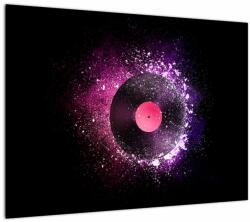Mivali Tablou - Disc de vinil roz-violet, dintr-o bucată 70x50 cm (V023474V7050)