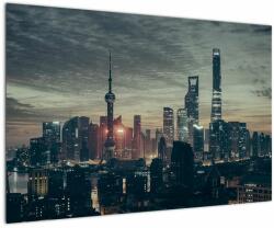 Mivali Tablou cu orașul în amurg, dintr-o bucată 90x60 cm (V021376V9060)