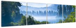 Mivali Tablou cu lac montan, din patru bucăți 160x40 cm (V021910V16040)