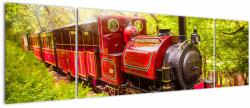 Mivali Tablou - Tren cu aburi, din trei bucăți 170x50 cm (V023340V17050)