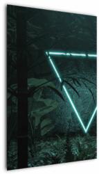 Mivali Tablou - Triunghi de neon în junglă, dintr-o bucată 60x90 cm (V022892V6090)