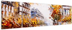 Mivali Tablou - Strada din Paris, din trei bucăți 170x50 cm (V023198V17050)