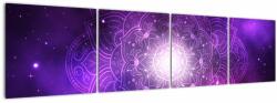 Mivali Tablou abstracției violete, din patru bucăți 160x40 cm (V022148V16040)