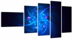 Mivali Tabloul modern cu abstracțiune albastră, din cinci bucăți 110x60 cm (V020137V11060)
