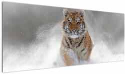 Mivali Tablou cutigru fugind prin zăpadă, dintr-o bucată 145x58 cm (V020719V14558)
