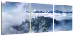 Mivali Tablou pădurii în ceață, din trei bucăți 90x30 cm (V022302V9030)