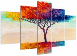Mivali Tablou cu pom pictat, din cinci bucăți 150x105 cm (V022176V150105)