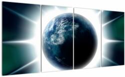 Mivali Tablou cu planeta iluminată, din patru bucăți 160x80 cm (V020816V16080)