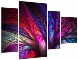 Mivali Tabloul abstract cu copacul (cu ceas), din patru bucăți 110x75 cm cu ceas (V020125V11075C)