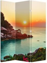 Mivali Paravan - Plaja frumoasă, din 3 bucăți, 126x170 cm (P020240P135180)