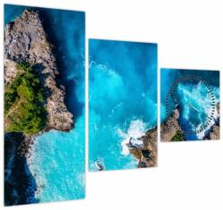Mivali Tablou - Golful din Bali (cu ceas), din trei bucăți 90x70 cm cu ceas (V022380V9070C)