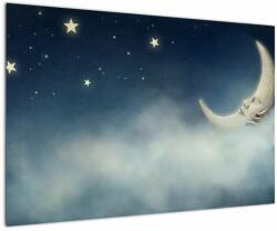 Mivali Tablou - Luna cu stele, dintr-o bucată 90x60 cm (V022333V9060)