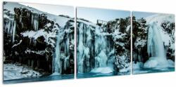 Mivali Tablou cu ghețari, din trei bucăți 120x40 cm (V021122V12040)