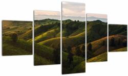 Mivali Tablou - Priveliște spre dealurile din Thailanda, din cinci bucăți 125x70 cm (V021703V12570)
