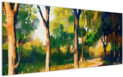 Mivali Tablou - Pădure de vară însorită, pictură, dintr-o bucată 120x50 cm (V023200V12050)